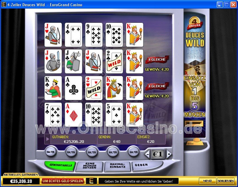Eurogrand Casino Video Poker