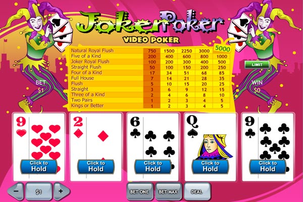 Winner Casino Video Poker